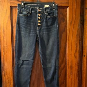 bride by gly button up dark denim jeans